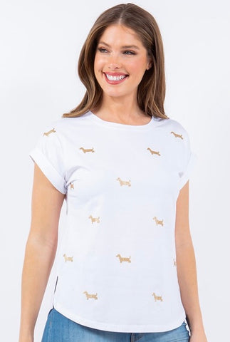 Gold Dogs Spandex Cotton T-Shirt