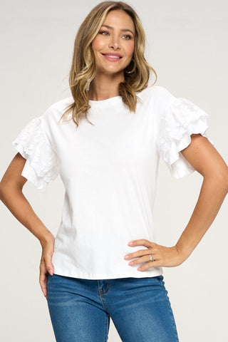Laced Short Sleeve top