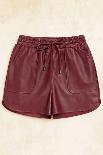 Faux Leather Shorts