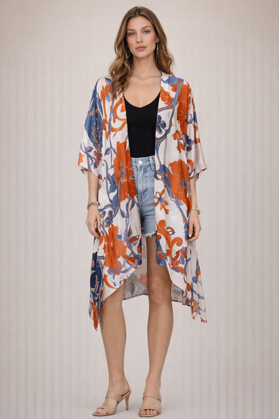 Dusk Floral Summer Kimono