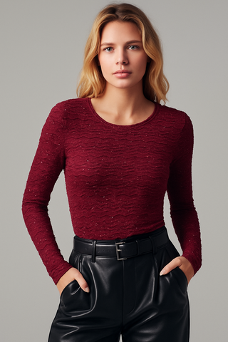 Sparkle Lace Stretch Top