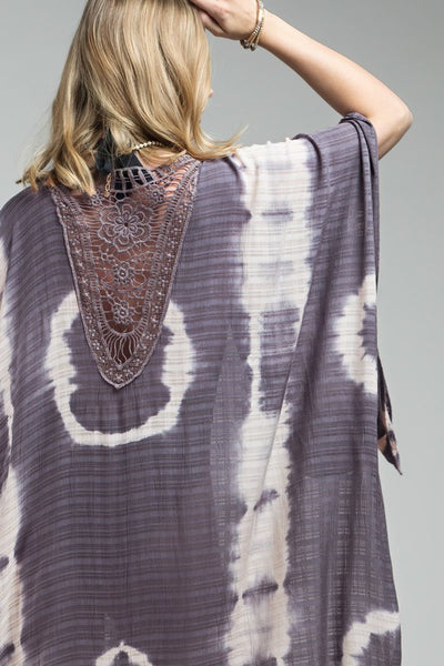 Tie Dye with Crochet Summer Kimono