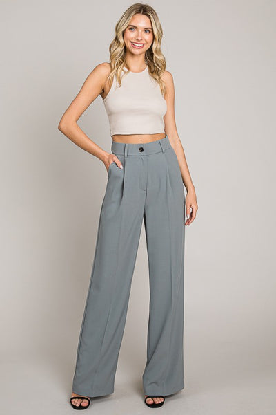 Pantalon Wide Leg Tiro Alto