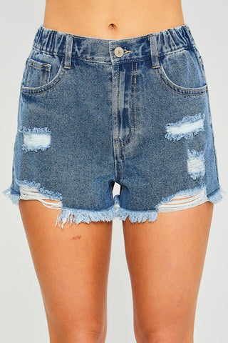 Stretch Denim Shorts