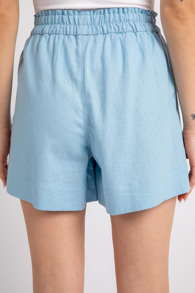 Paperbag Shorts de Lino