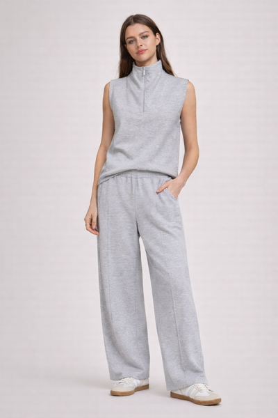 Soft Scuba Sleeveless High Neck Top