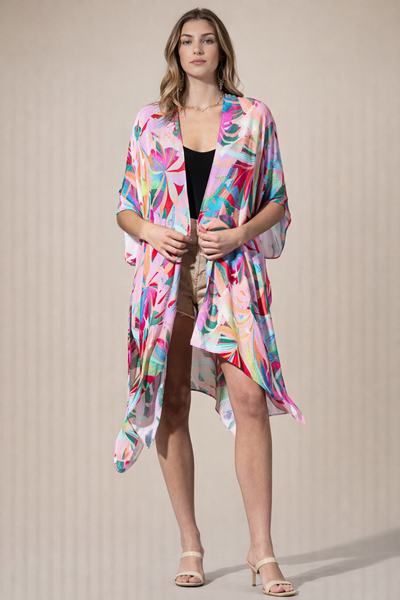 Lush Botanical Summer Kimono
