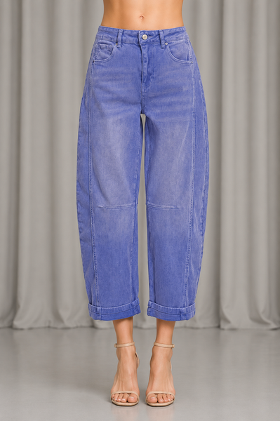 Soft Denim Barrel Jeans