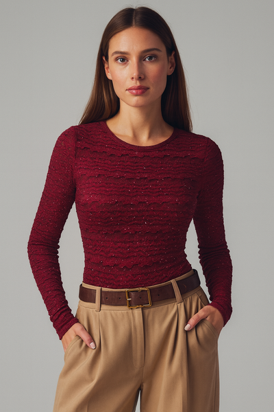 Sparkle Lace Stretch Top