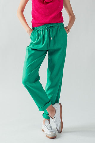 Pantalon de Lino Mix con Jareta