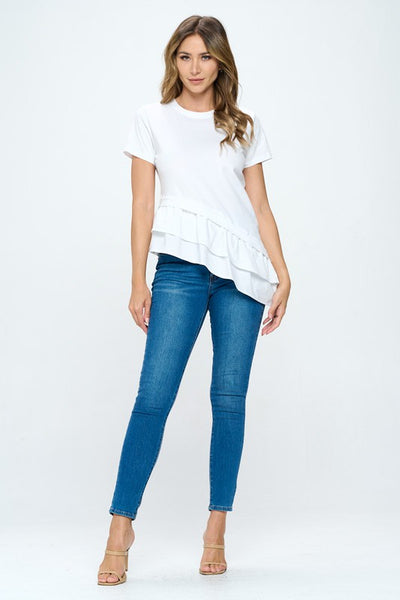 T-Shirt Stretch Con Olanes