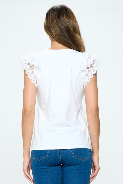 Stretch Laced Detailed Top