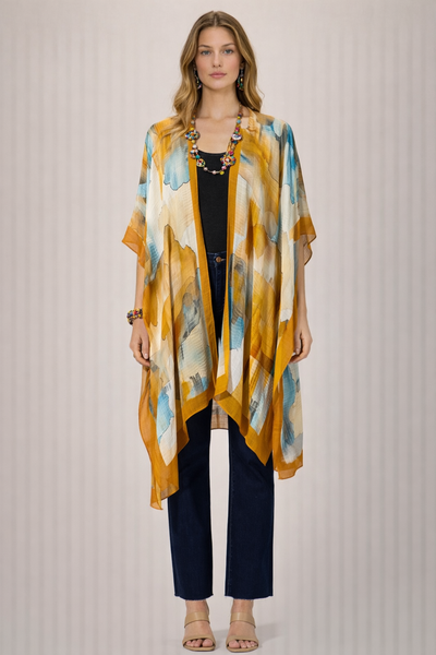 Terracotta Mirage Summer Kimono