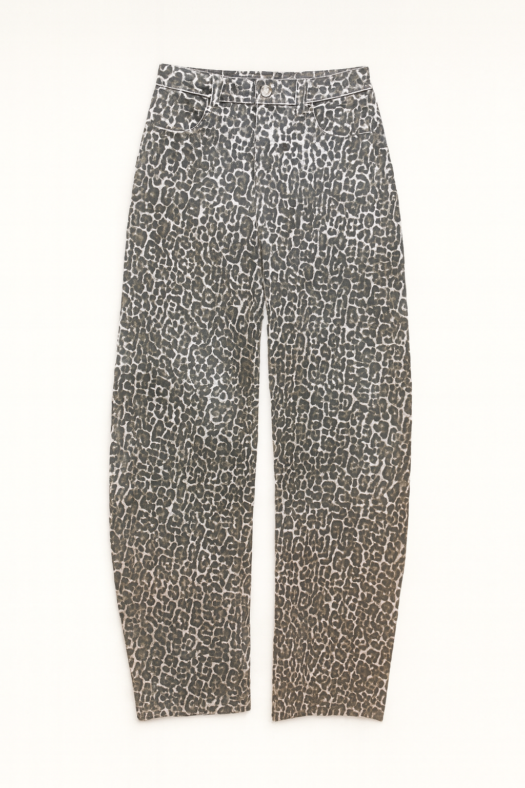 Leopard Barrel Jeans