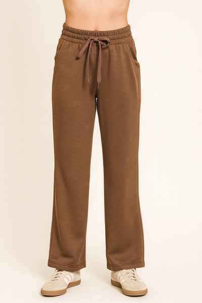 Super Soft Scuba Straight Drawstring Pants