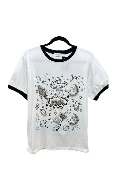 Space Rhinestone T- Shirt