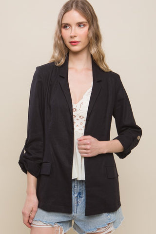 Blazer de Lino Mix