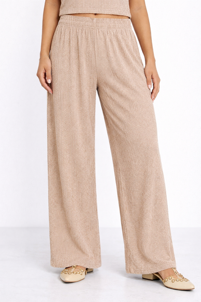 Crinkle Plisse Loungewear Pants