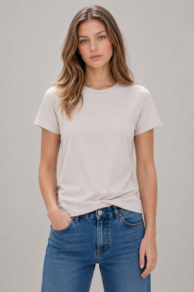 T-Shirt Manga Corta Cuello Redondo