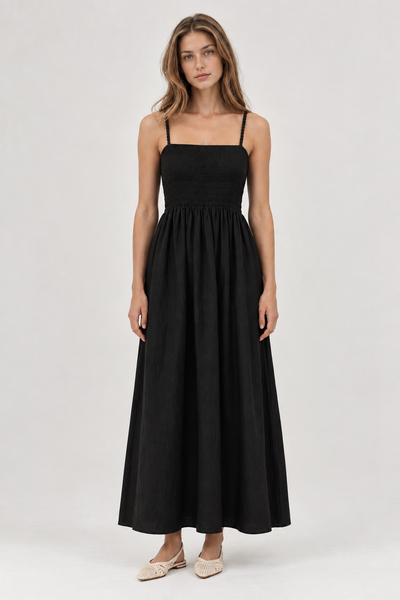 Smocking Maxi Dress