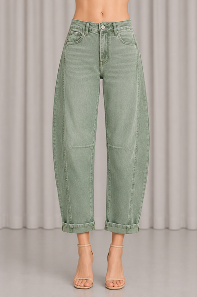 Pantalon de Mezclilla Barrel Soft Denim
