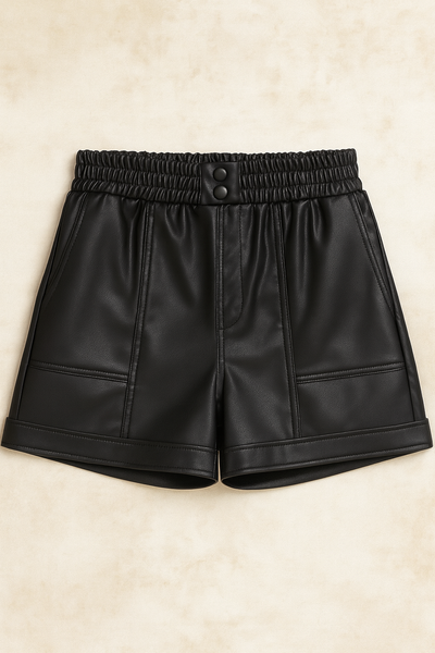 Faux Leather Shorts