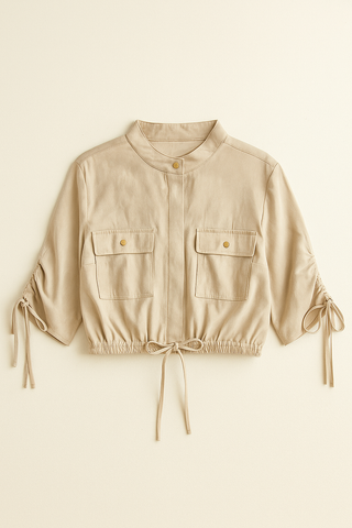 Adjustable Tie Sleeve & Waist Top