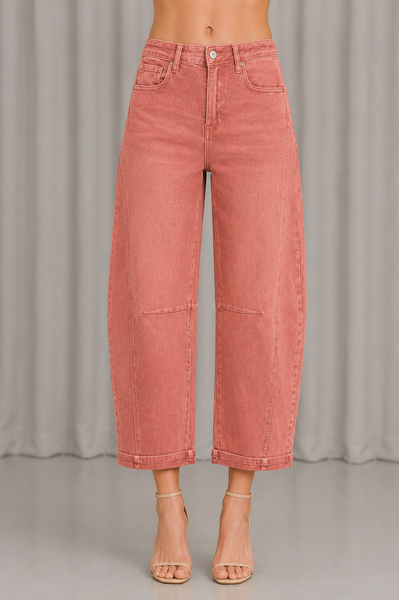 Soft Denim Barrel Jeans