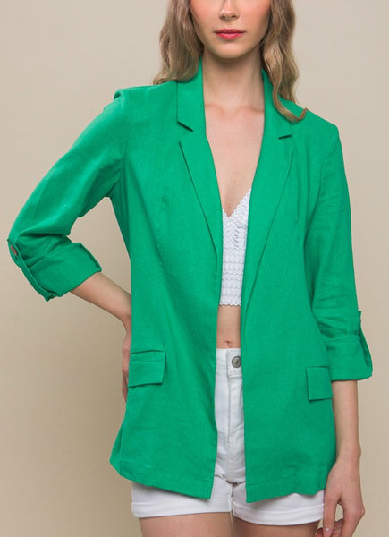 Blazer de Lino Mix