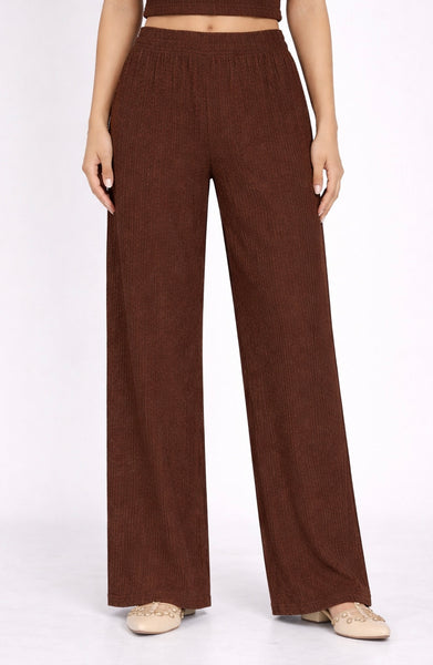 Crinkle Plisse Loungewear Pants