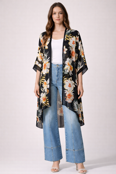 Tropical Garden Summer Kimono