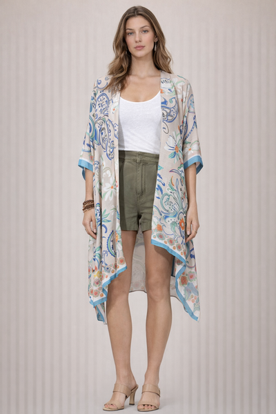 Grand Paisley Summer Kimono