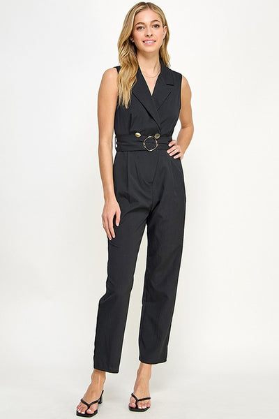 Jumpsuit sin Mangas con Cinto