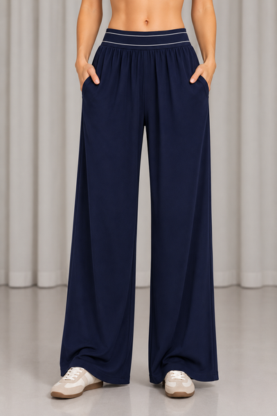 Pantalon Athleisure Ancho de Cintura Elastica