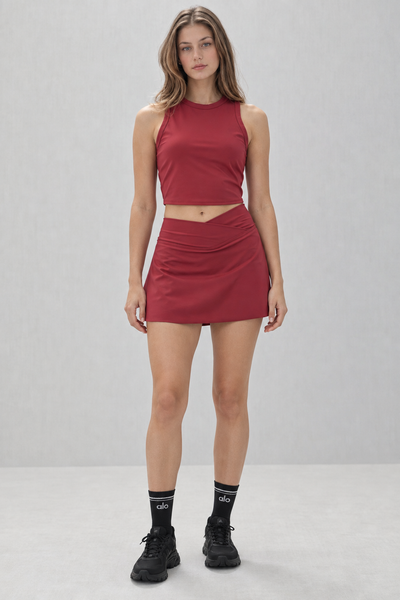 Falda Short de Tenis con Cintura Cruzada
