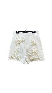 Flower High Waist Shorts