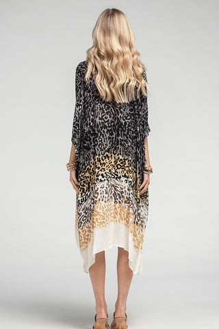 Leopard Ombre Summer Kimono