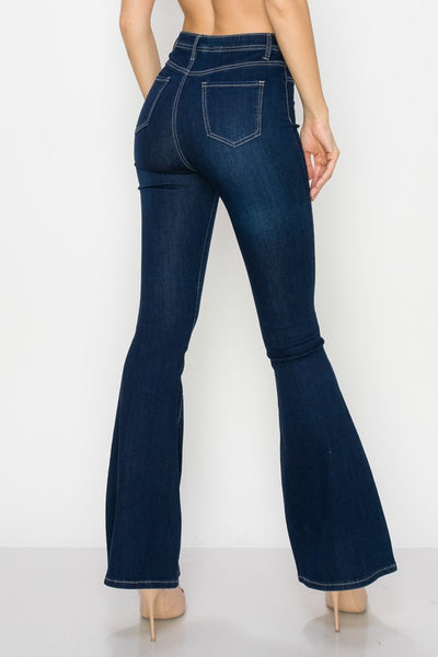 Super Stretch Bell Bottom Jeans