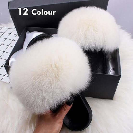 Soft Faux Fur Sliders