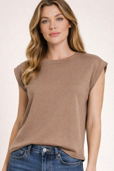 Super Soft Scuba Sleeveless Top