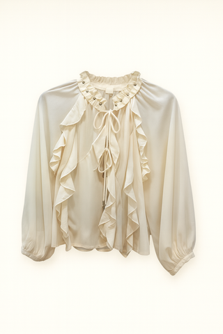 Blusa Olanes y Beads Manga Larga