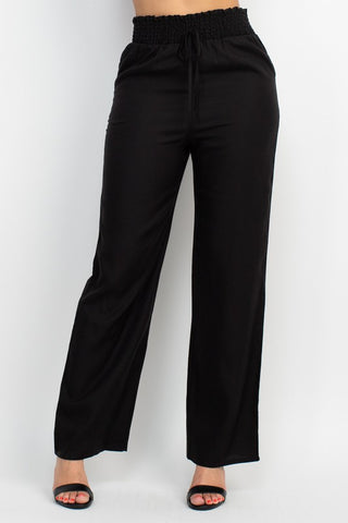 Pantalon Recto Tencel Cintura Elastica