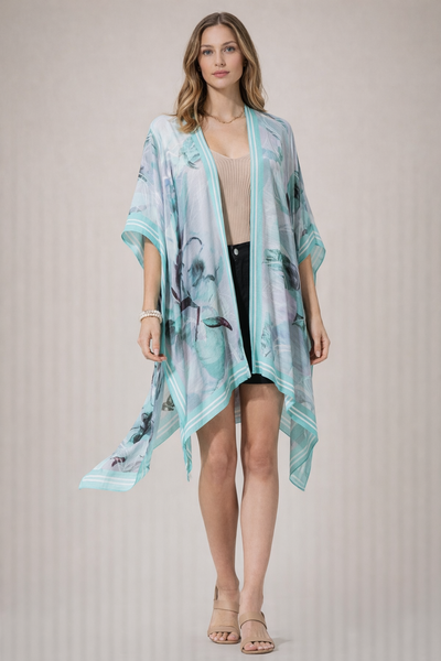 Aqua Multi Summer Kimono