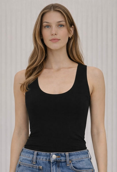 U-neck Seamless Cropped Tank Top