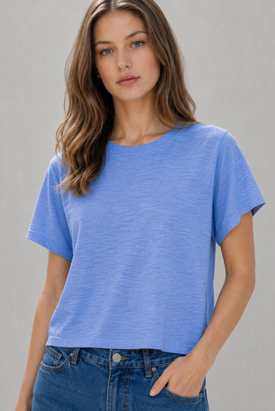 Playera Manga Corta Slub