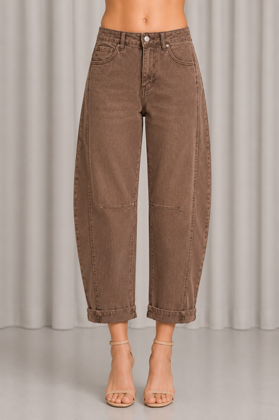 Pantalon de Mezclilla Barrel Soft Denim