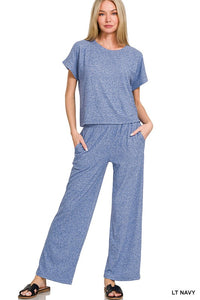 Super Soft Melange Hacci Lounge Pajama Set