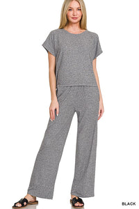 Super Soft Melange Hacci Lounge Pajama Set