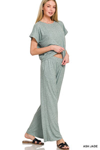 Super Soft Melange Hacci Lounge Pajama Set