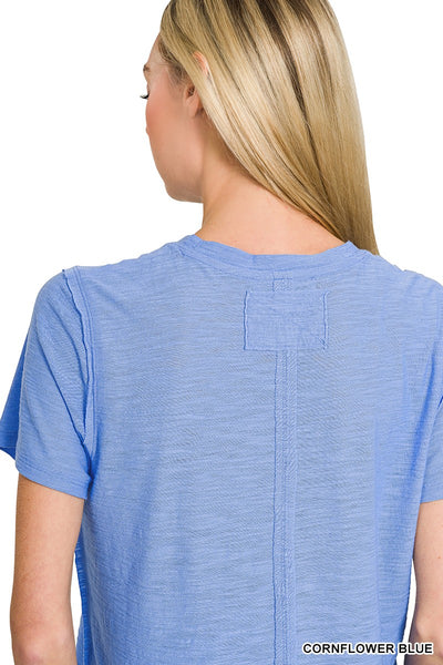 Playera Manga Corta Slub